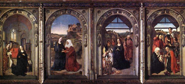 Dieric Bouts Triptych of the Virgin Sweden oil painting art